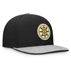 Boston Bruins Fanatics Fundamentals Loden Snapback Hat - Black Hats