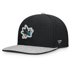 San Jose Sharks Fanatics Fundamentals Loden Snapback Hat - Black Hats
