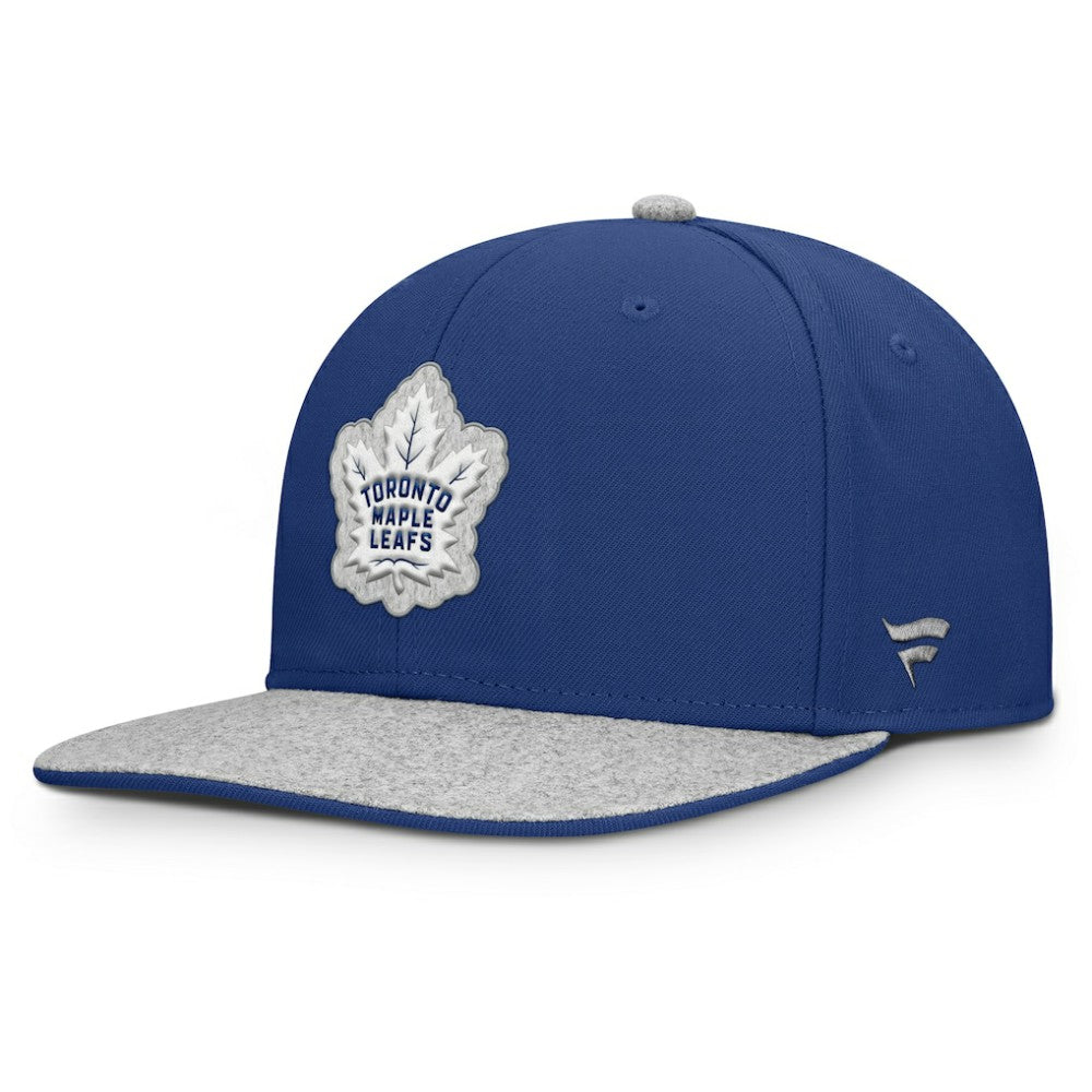 Toronto Maple Leafs Fanatics Fundamentals Loden Snapback Hat - Blue Hats