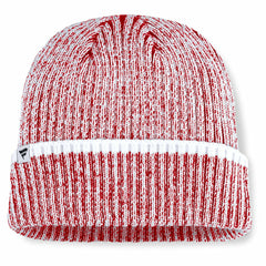 Chicago Blackhawks Fanatics Fundamental Haze Cuffed Knit Hat - Red/White Hats
