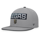 Vegas Golden Knights Fanatics Fundamentals Duo Split Logo Snapback Hat - Gray Hats
