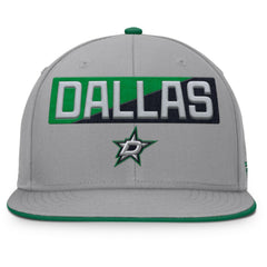 Dallas Stars Fanatics Fundamentals Duo Split Logo Snapback Hat - Gray Hats