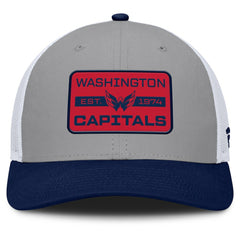 Washington Capitals Fanatics Fundamental Adapt Trucker Adjustable Hat - Gray/Navy Hats