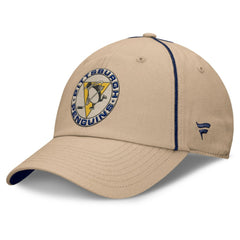 Pittsburgh Penguins Fanatics Heritage Setoff Adjustable Hat - Tan Hats