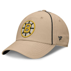 Boston Bruins Fanatics Heritage Setoff Adjustable Hat - Tan Hats