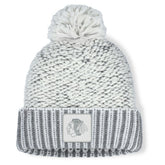 Chicago Blackhawks Fanatics Women's Fundamental Mist Cuffed Knit Hat with Pom - White/Gray Hats