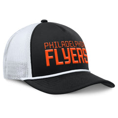 Philadelphia Flyers Fanatics Heritage Dutch A-Frame Trucker Adjustable Hat - Black/White Hats