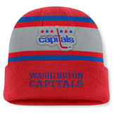 Washington Capitals Fanatics Heritage Varsity Cuffed Knit Hat - Red Hats