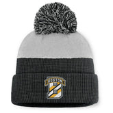 Boston Bruins Fanatics Authentic Pro Home Ice Cuffed Knit Hat with Pom - Black/Gray Hats