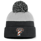 Philadelphia Flyers Fanatics Authentic Pro Home Ice Cuffed Knit Hat with Pom - Black/Gray Hats