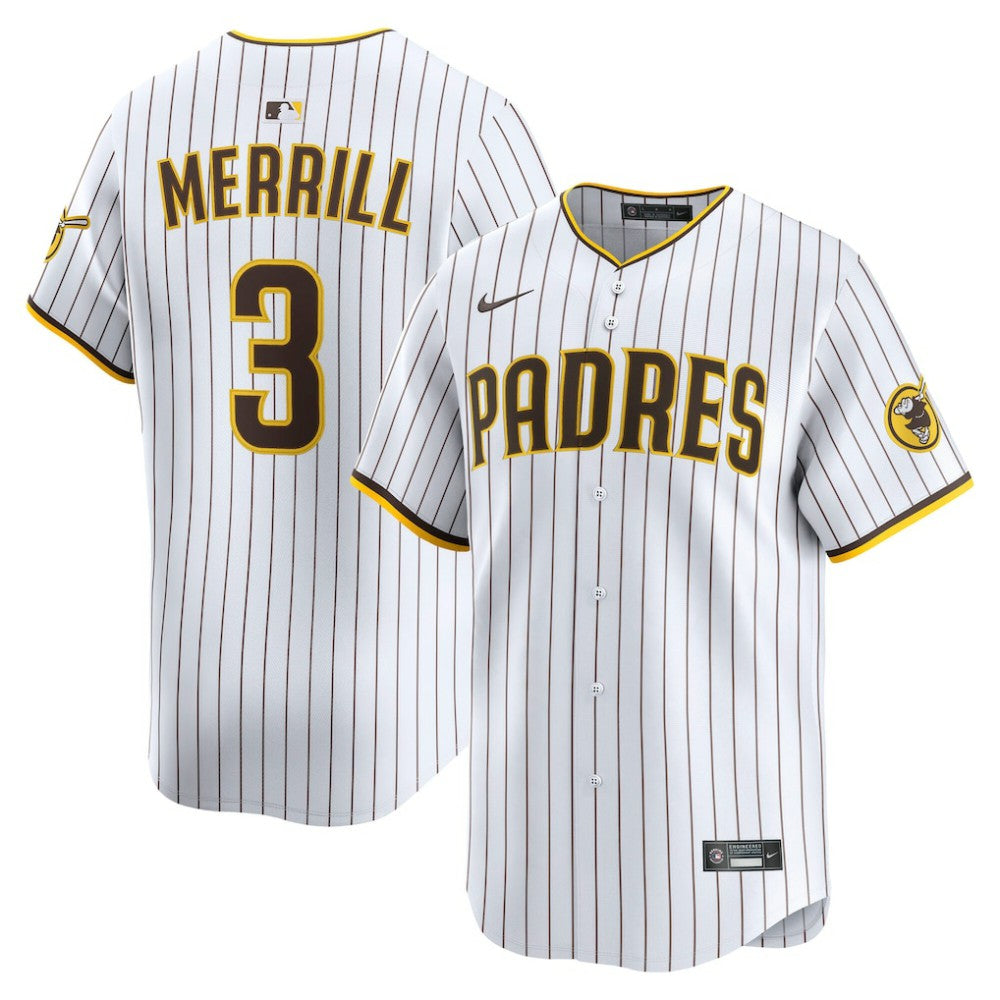 Jackson Merrill San Diego Padres Home Limited Player Jersey White