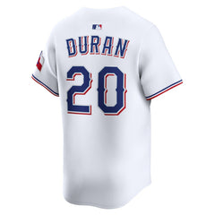 Ezequiel Duran Texas Rangers Home Limited Player Jersey White