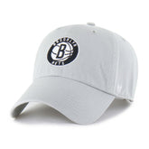 Brooklyn Nets '47 Core Logo Clean Up Adjustable Hat - Gray for sale
