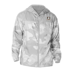 Anaheim Ducks Columbia Camo Flash Challenger Omni-Shade Full-Zip Hoodie Windbreaker - Gray Hoodies