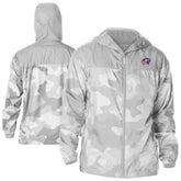 Columbus Blue Jackets Columbia Camo Flash Challenger Omni-Shade Full-Zip Hoodie Windbreaker - Gray Hoodies