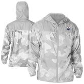 Edmonton Oilers Columbia Camo Flash Challenger Omni-Shade Full-Zip Hoodie Windbreaker - Gray Hoodies