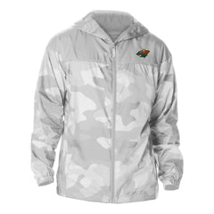 Minnesota Wild Columbia Camo Flash Challenger Omni-Shade Full-Zip Hoodie Windbreaker - Gray Hoodies