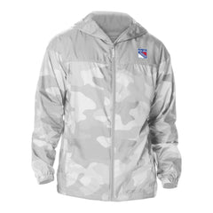 New York Rangers Columbia Camo Flash Challenger Omni-Shade Full-Zip Hoodie Windbreaker - Gray Hoodies