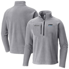 Utah Mammoth Columbia Fast Trek III Raglan Half-Zip Fleece Jacket - Gray Jackets