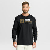 Vegas Golden Knights Fanatics Goal Crease Legacy Long Sleeve T-Shirt - Black T-shirts