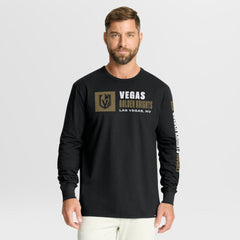 Vegas Golden Knights Fanatics Goal Crease Legacy Long Sleeve T-Shirt - Black T-shirts