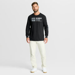 Los Angeles Kings Fanatics Goal Crease Legacy Long Sleeve T-Shirt - Black T-shirts