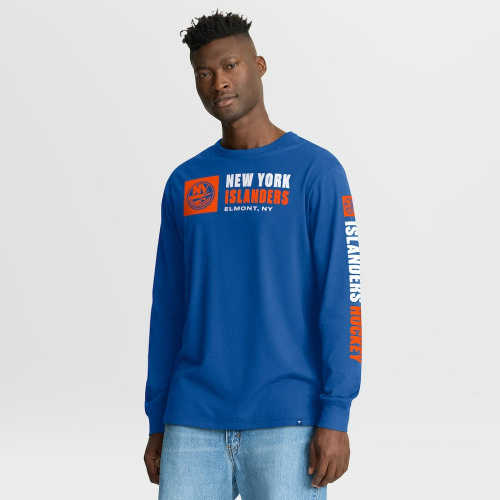 New York Islanders Fanatics Goal Crease Legacy Long Sleeve T-Shirt - Royal T-shirts
