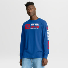 New York Rangers Fanatics Goal Crease Legacy Long Sleeve T-Shirt - Blue T-shirts