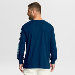 Seattle Kraken Fanatics Goal Crease Legacy Long Sleeve T-Shirt - Navy T-shirts
