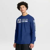 Tampa Bay Lightning Fanatics Goal Crease Legacy Long Sleeve T-Shirt - Blue T-shirts