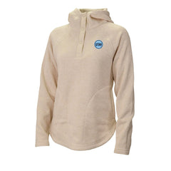 Utah Mammoth Columbia Women's Sweater Weather Quarter-Snap Hoodie - Cream Hoodies