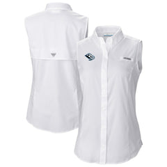 Utah Mammoth Columbia Women's Tamiami Omni-Shade Sleeveless Button-Up Shirt - White