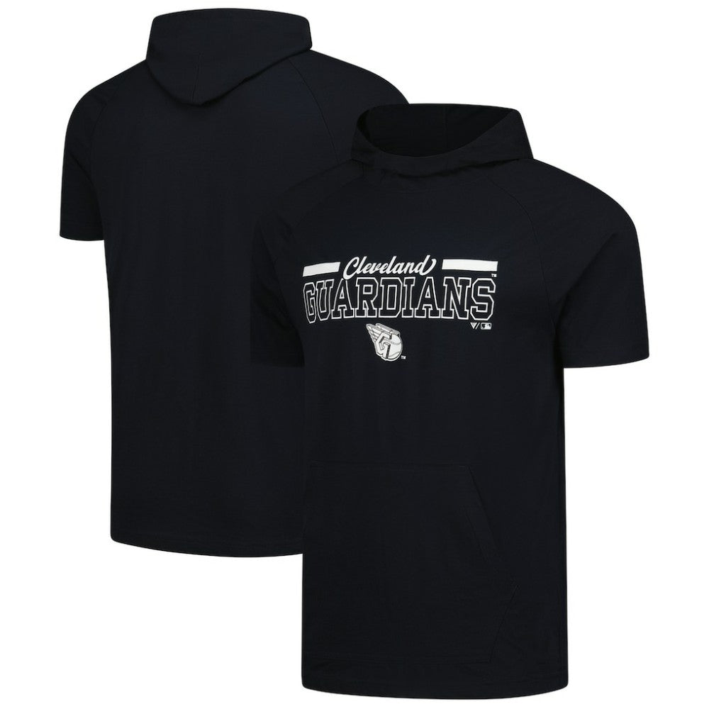 Cleveland Guardians Levelwear Phase Vanguard Hoodie T-Shirt Black
