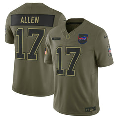 Josh Allen Buffalo Bills 2025 Salute to Service Limited Jersey - Olive outlet