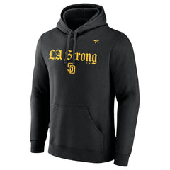 San Diego Padres Unisex LA Strong Fleece Pullover Hoodie Black