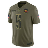 Jayden Daniels Washington Commanders 2025 Salute to Service Limited Jersey - Olive sale