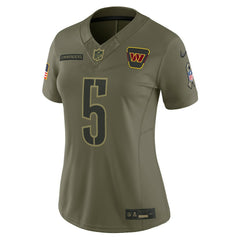 Jayden Daniels Washington Commanders Women's 2025 Salute to Service Limited Jersey - Olive on sale