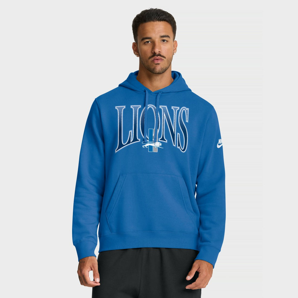 Detroit Lions Full Blitz Club Fleece Pullover Hoodie - Blue cheap