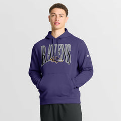 Baltimore Ravens Full Blitz Club Fleece Pullover Hoodie - Purple for sale