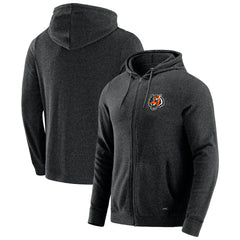 Cincinnati Bengals J. Palmer Players Lounge Tri-Blend Full-Zip Hoodie - Dark Heather Gray for sale