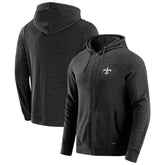 New Orleans Saints J. Palmer Players Lounge Tri-Blend Full-Zip Hoodie - Dark Heather Gray on sale