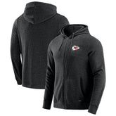 Kansas City Chiefs J. Palmer Players Lounge Tri-Blend Full-Zip Hoodie - Dark Heather Gray for sale