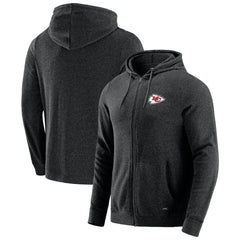 Kansas City Chiefs J. Palmer Players Lounge Tri-Blend Full-Zip Hoodie - Dark Heather Gray for sale