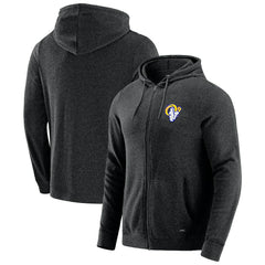 Los Angeles Rams J. Palmer Players Lounge Tri-Blend Full-Zip Hoodie - Dark Heather Gray sale