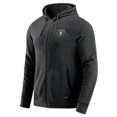Las Vegas Raiders J. Palmer Players Lounge Tri-Blend Full-Zip Hoodie - Dark Heather Gray cheap