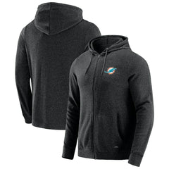 Miami Dolphins J. Palmer Players Lounge Tri-Blend Full-Zip Hoodie - Dark Heather Gray outlet