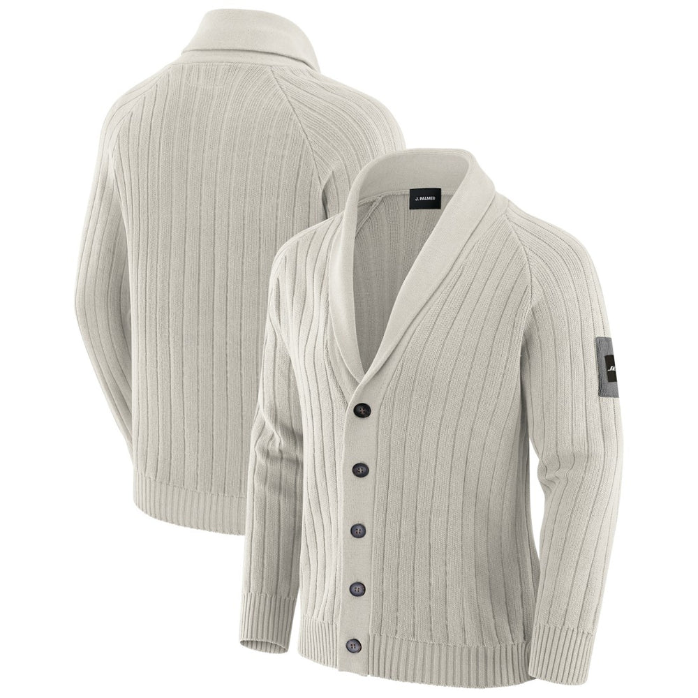 New York Jets J. Palmer The Playmaker Cardigan Raglan Sweater - Gray online