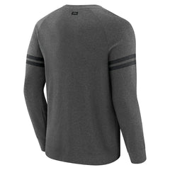 Jacksonville Jaguars J. Palmer Players Lounge Raglan Tri-Blend Sweatshirt - Dark Heather Gray discount