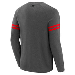 Kansas City Chiefs J. Palmer Players Lounge Raglan Tri-Blend Sweatshirt - Dark Heather Gray cheap