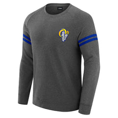 Los Angeles Rams J. Palmer Players Lounge Raglan Tri-Blend Sweatshirt - Dark Heather Gray discount
